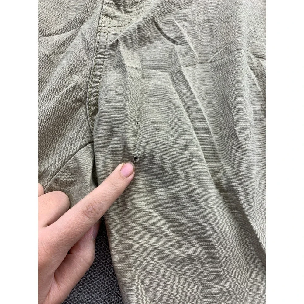 Signature By Levi Strauss & Co Cargo Shorts Mens 36 Beige Logo High Rise Ripstop